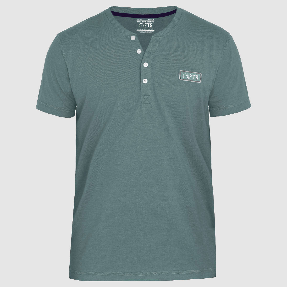 Henley Shirts | Lagoon Short Sleeves Henley T-Shirt
