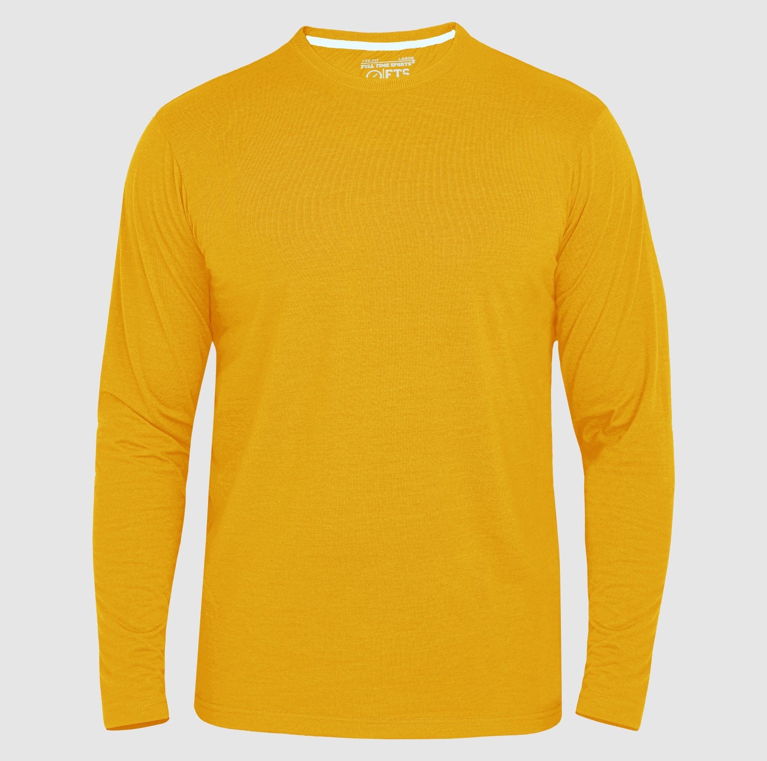 Full Sleeves T-Shirts | Yellow Round Neck Full Sleeves Shirt