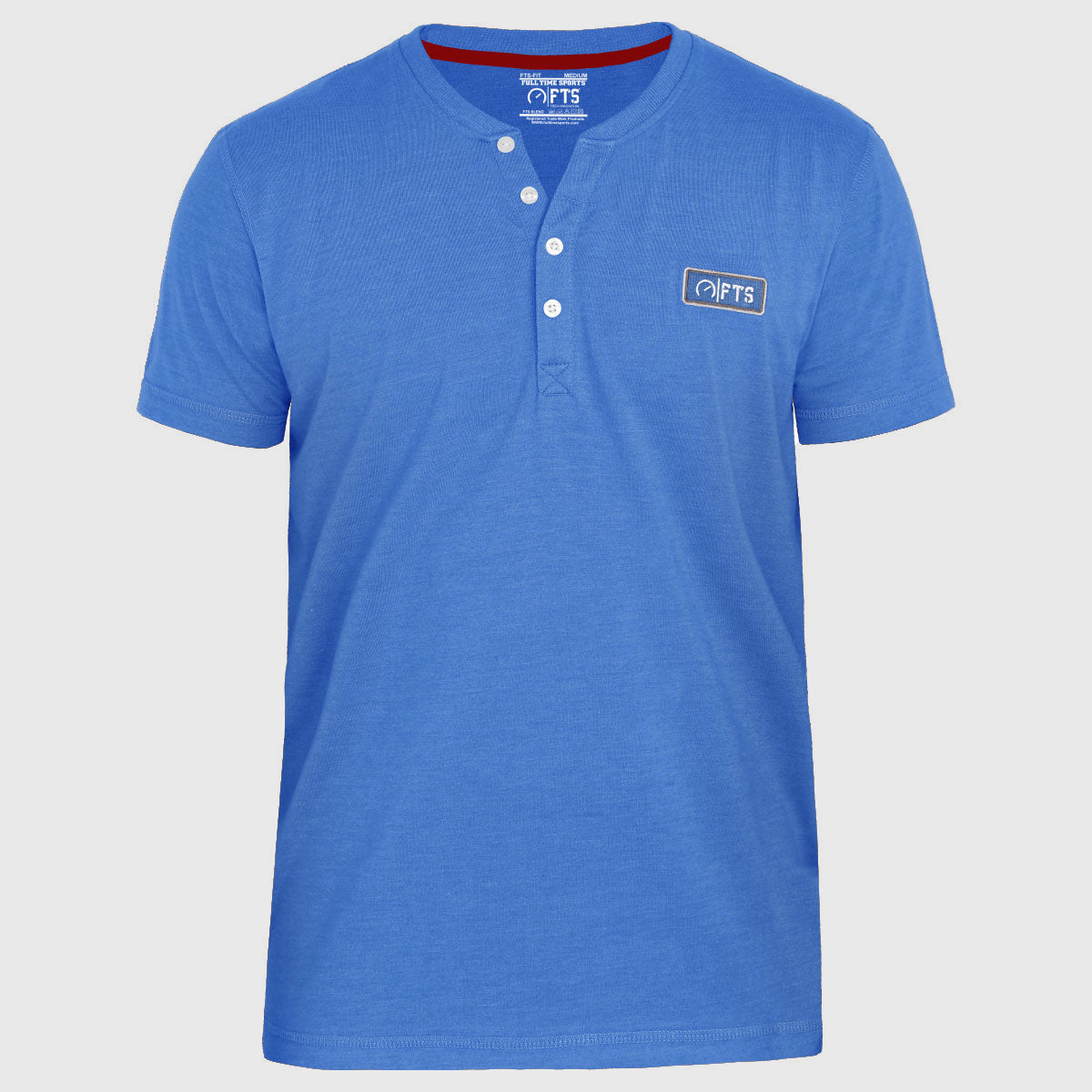 Henley Shirts | Dark Blue Short Sleeves Henley T-Shirt
