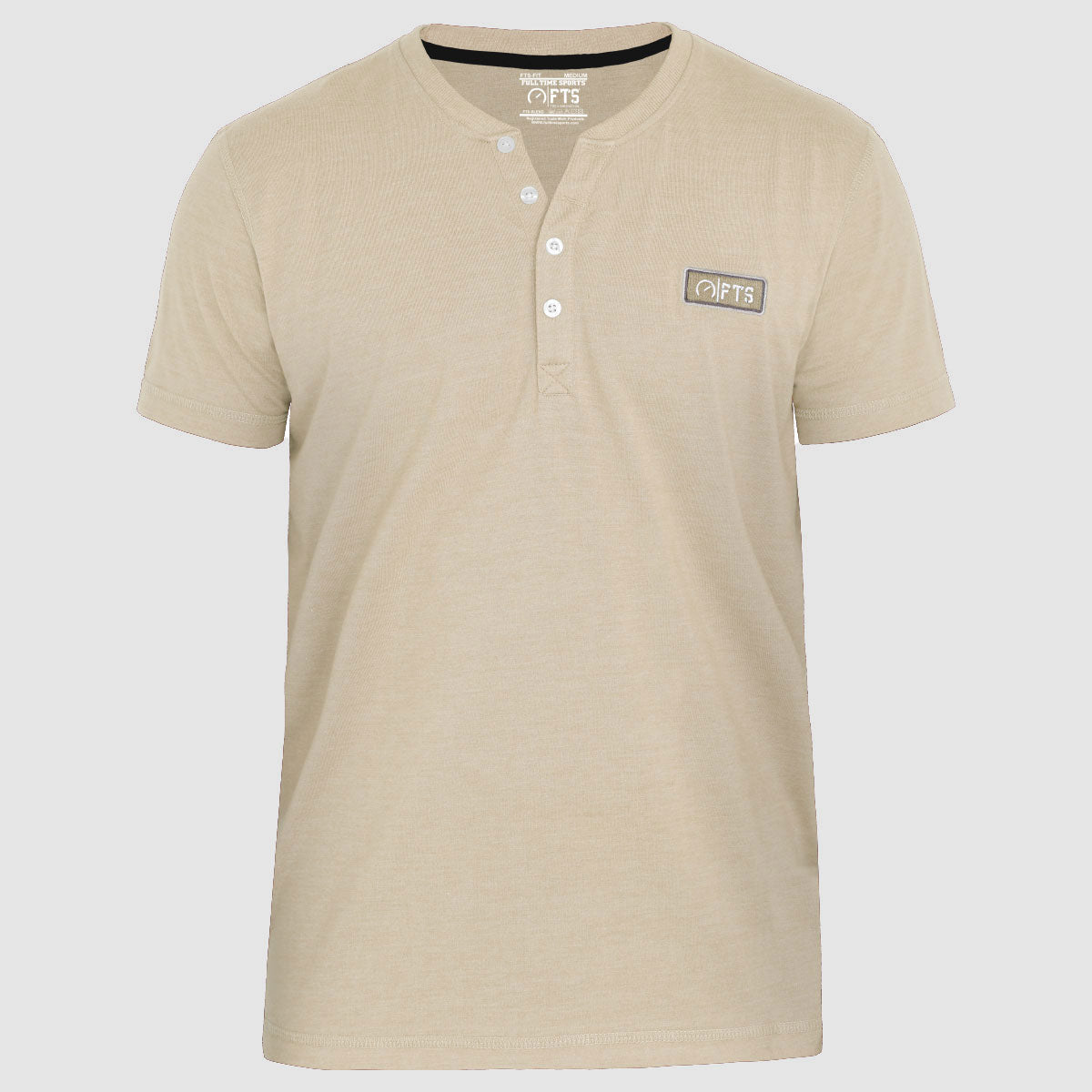 Henley Shirts | Stone Short Sleeves Henley T-Shirt