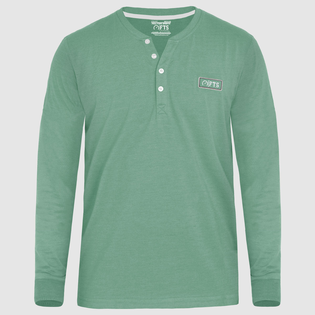 Henley Full Sleeves T-Shirts | Slate Full Sleeves Henley Shirt