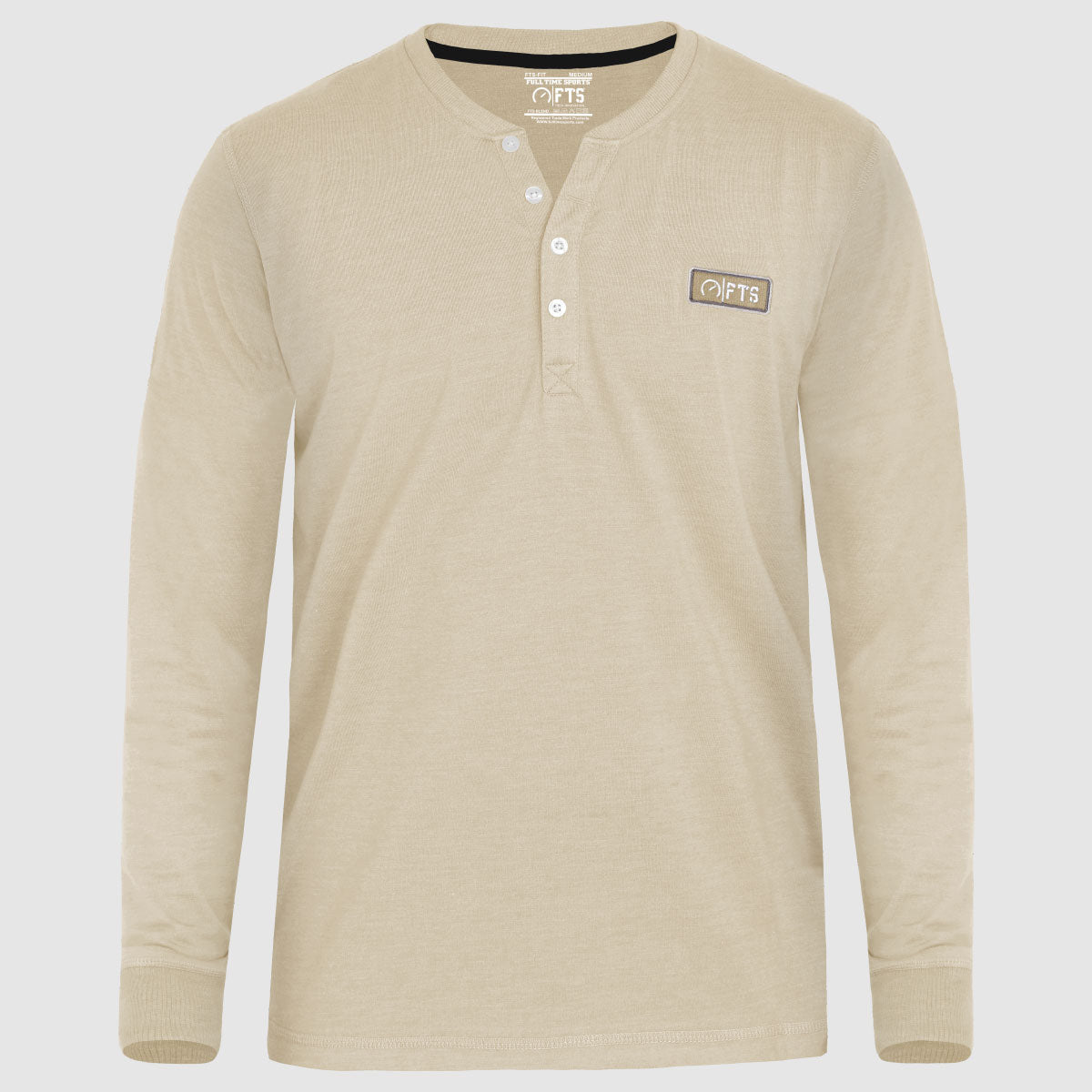 Henley Full Sleeves T-Shirts | Stone Full Sleeves Henley Shirt