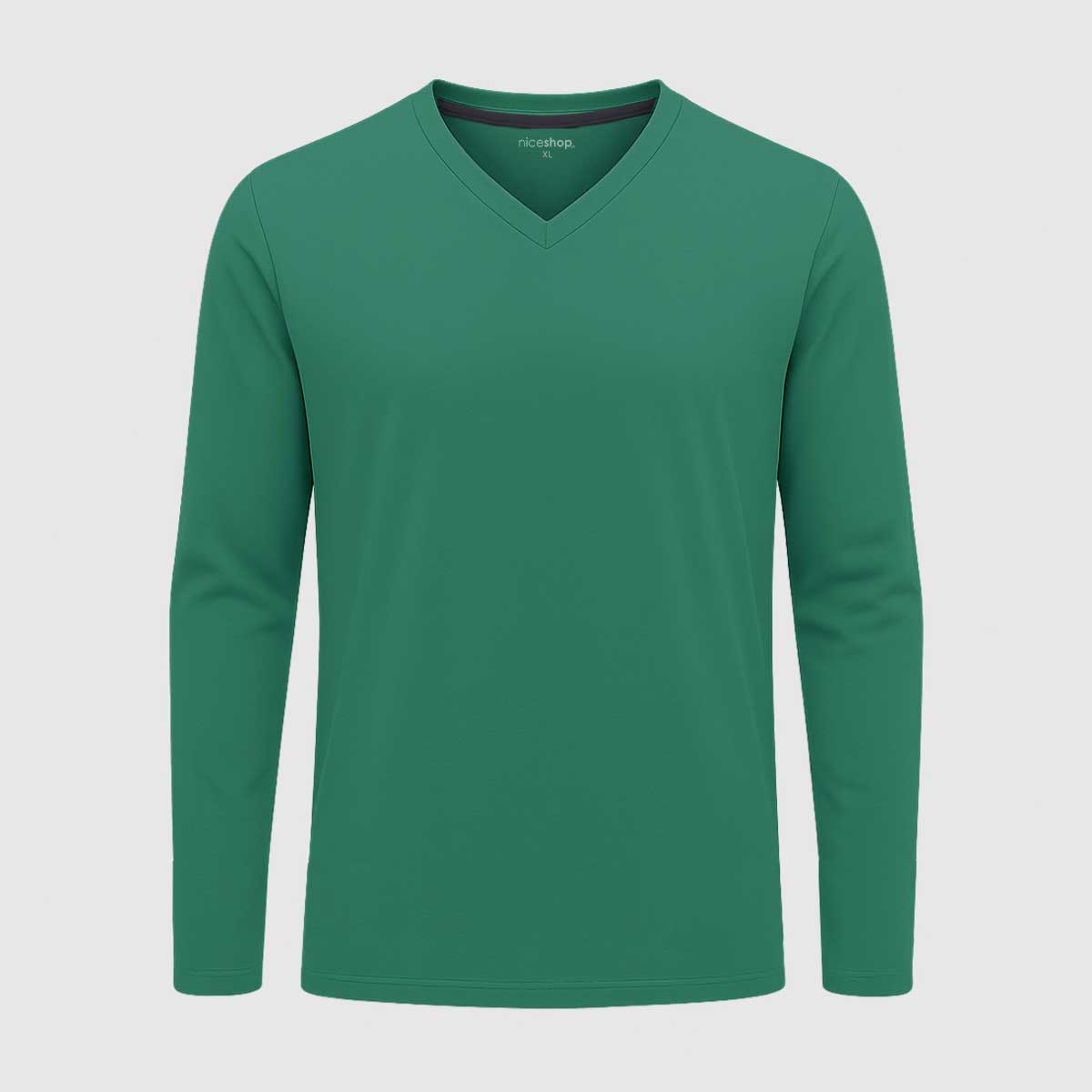 V-Neck Full Sleeve Shirt | Hunter Green V Neck T-Shirts