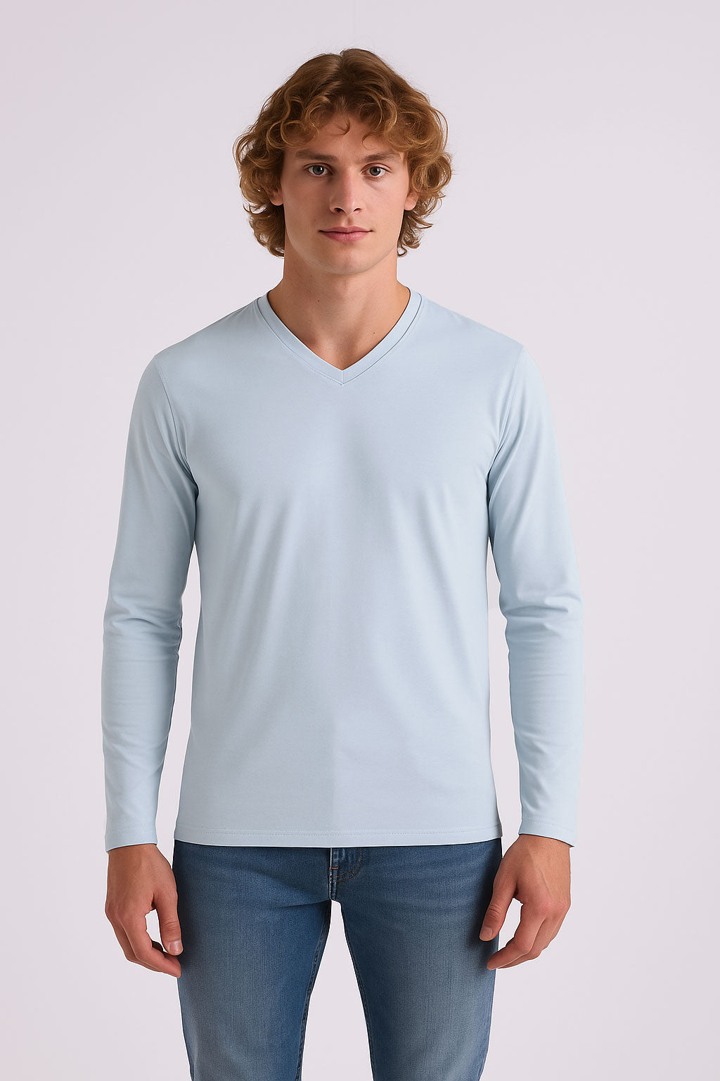 V-Neck Full Sleeve Shirt | Lagoon V Neck T-Shirts