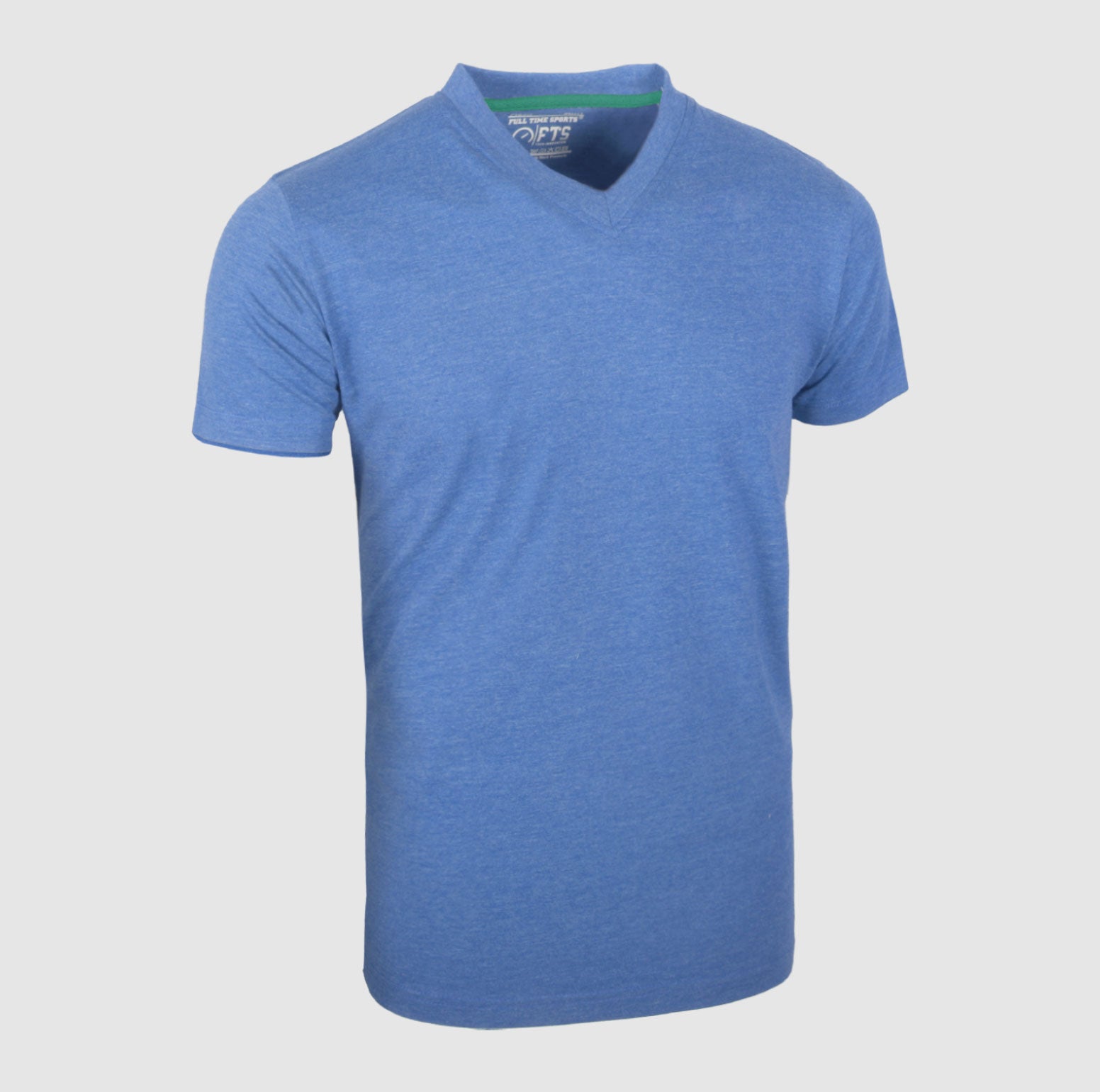 Lite Blue V Neck Short Sleeve T-Shirts | Comfortable Half Sleeves V-Neck Shirts