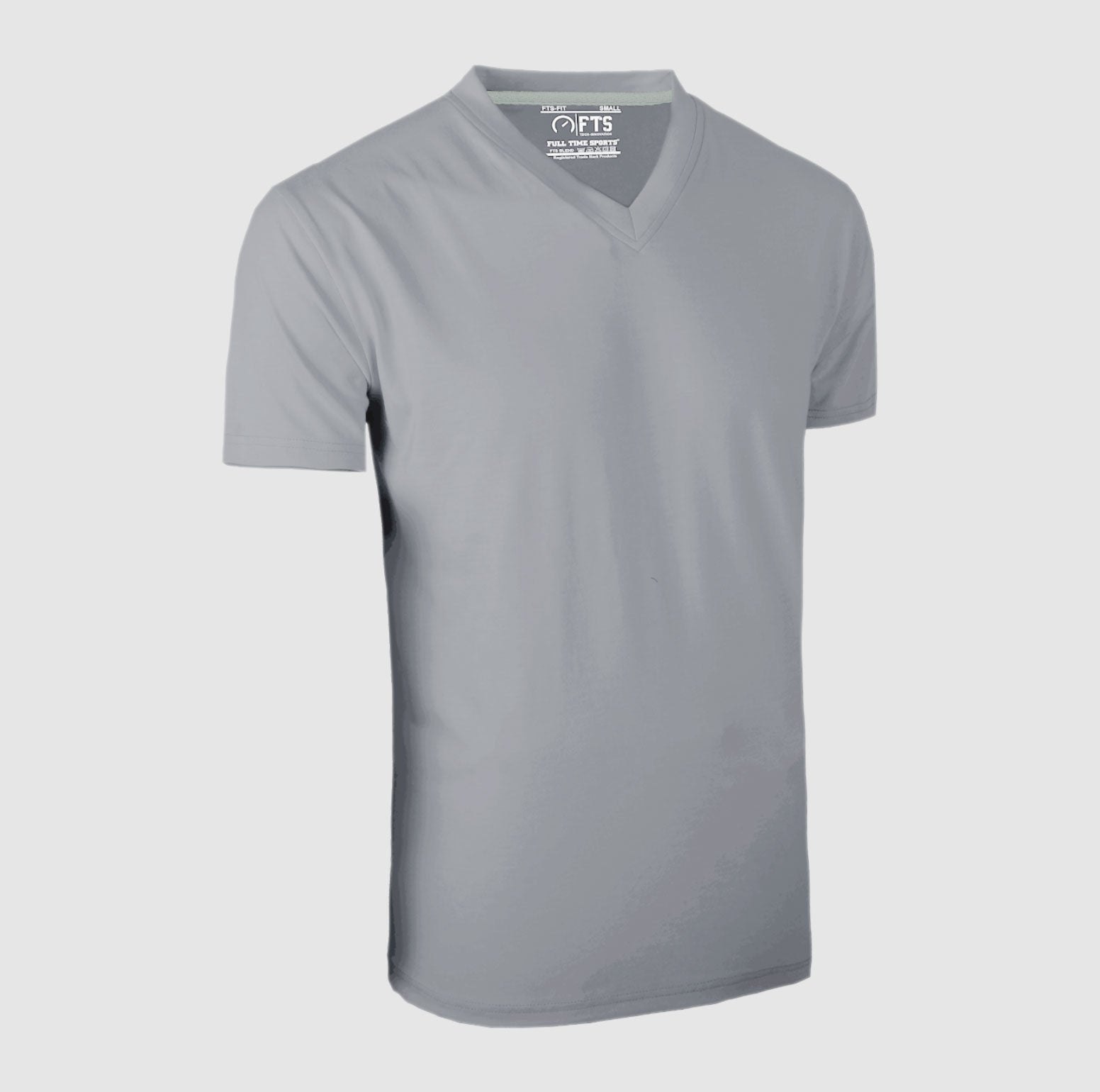 Lite Grey V Neck Short Sleeve T-Shirts | Comfortable Half Sleeves V-Neck Shirts