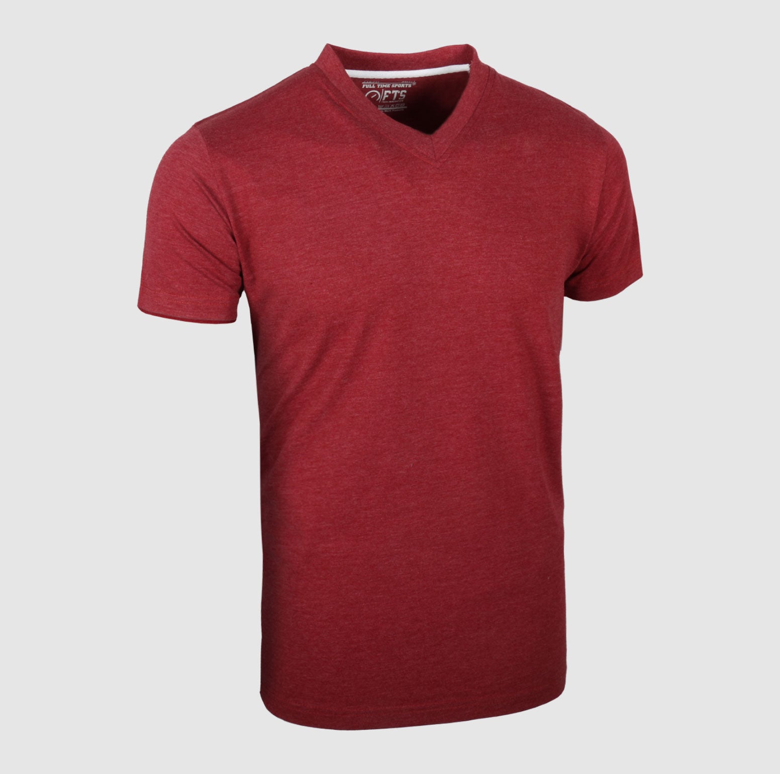 Wine Red V Neck Short Sleeve T-Shirts | Comfortable Half Sleeves V-Neck Shirts