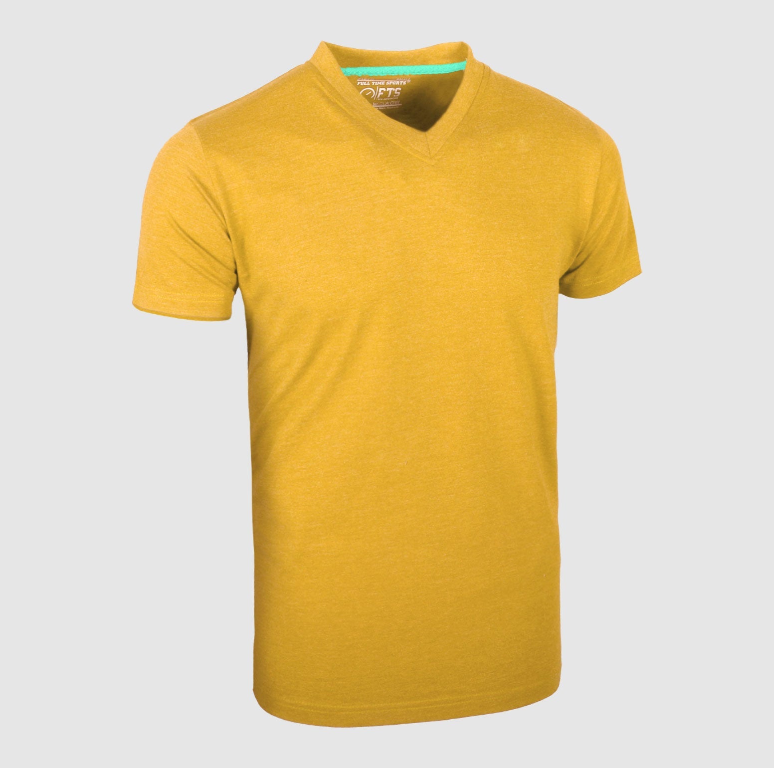 Yellow V Neck Short Sleeve T-Shirts | Comfortable Half Sleeves V-Neck Shirts